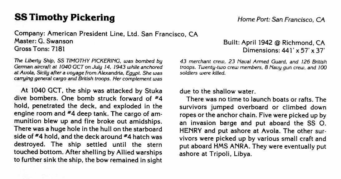 S.S. Timothy Pickering