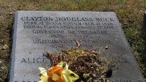 Governor Clayton Buck's Grave Site